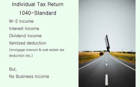 Individual Tax Return 1040 - Standard ($159 and bill later)